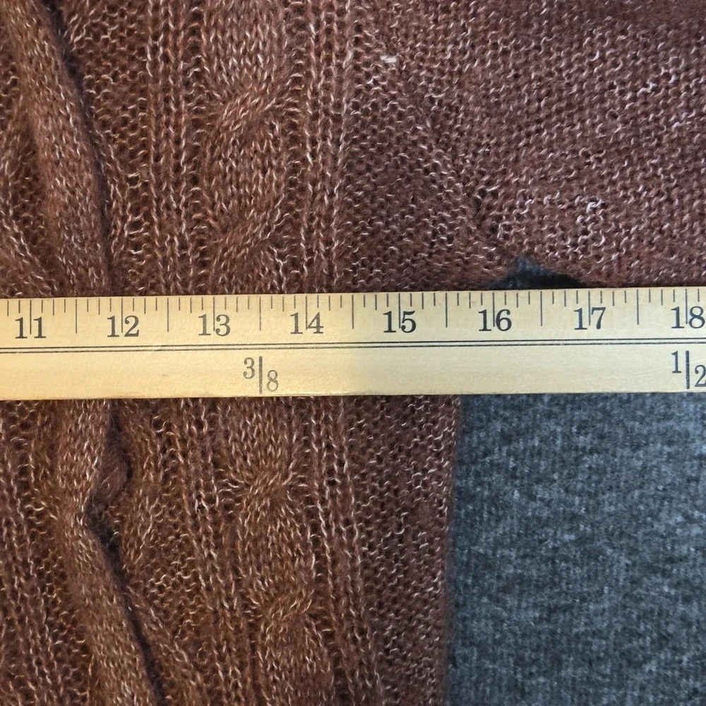 Prana Cable Sweater Womens Size Small Wool Blend Knit Fringe Pullover BOHO‎